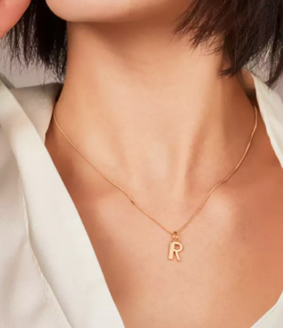 Initial Pendant Necklace 2