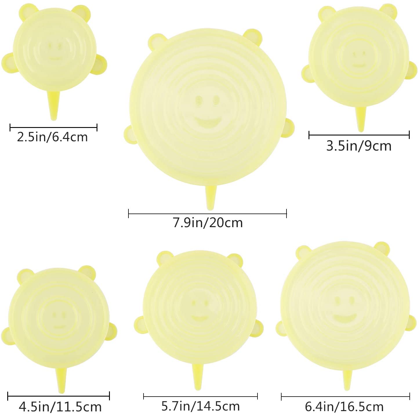 4. ArfBear Silicone Stretch Lid Set 2