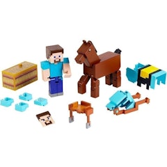 Steve and Armored Horse Collectable Action Figure