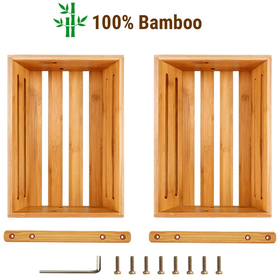 2-Tier Bamboo Countertop Fruit Basket  2