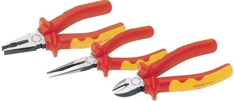 Expert 3-Piece VDE Insulated Pliers Set 1
