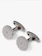Simon Carter Laser Engraved Button Cufflinks, Gunmetal 1