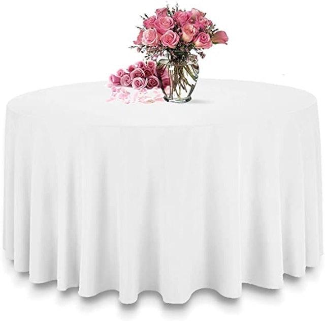 Round Polyester Tablecloth 1