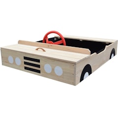 Car Wooden Sandpit With Steering Wheel