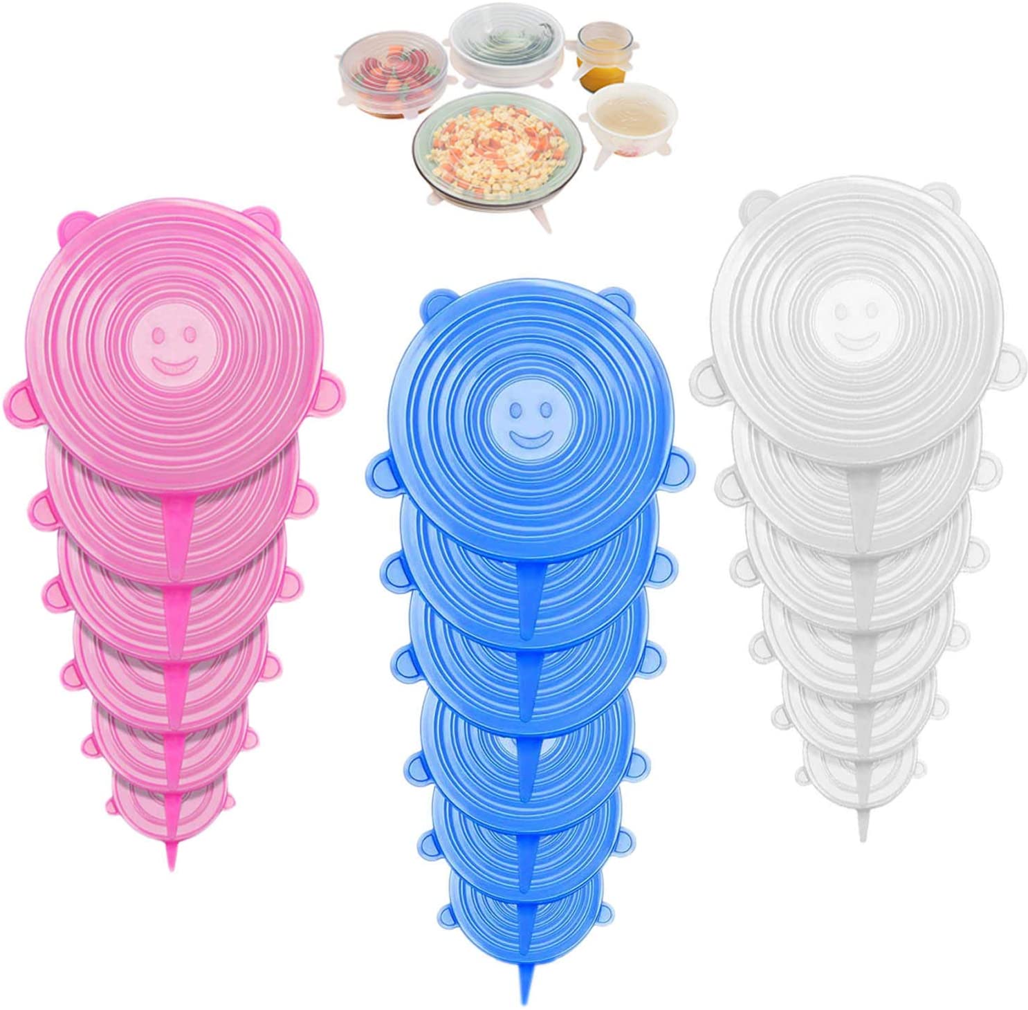 9. HONGF Silicone Stretch Lids 1