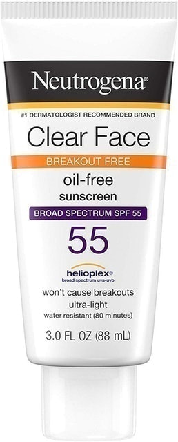 Clear Face Breakout Free Oil-Free Sunscreen 1