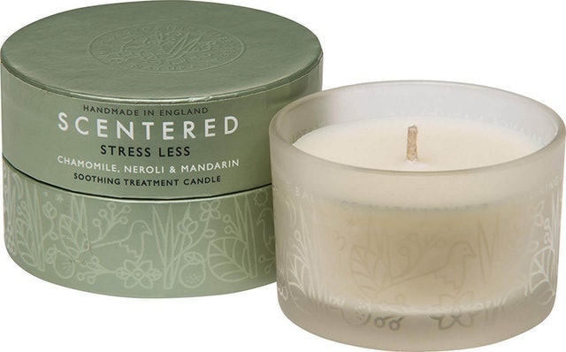 8. Scentered Travel Size Aromatherapy Candle – Stress Less 1