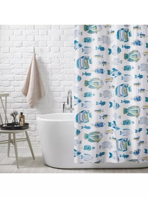 Fish Recycled Polyester Shower Curtain 2