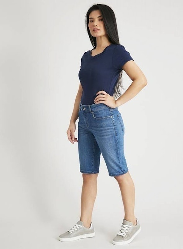 Petite Denim Bermuda Shorts 1
