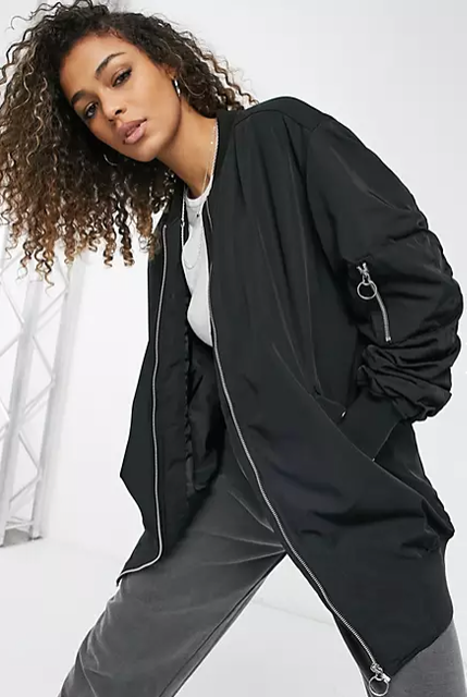 Longline Bomber Jacket 1