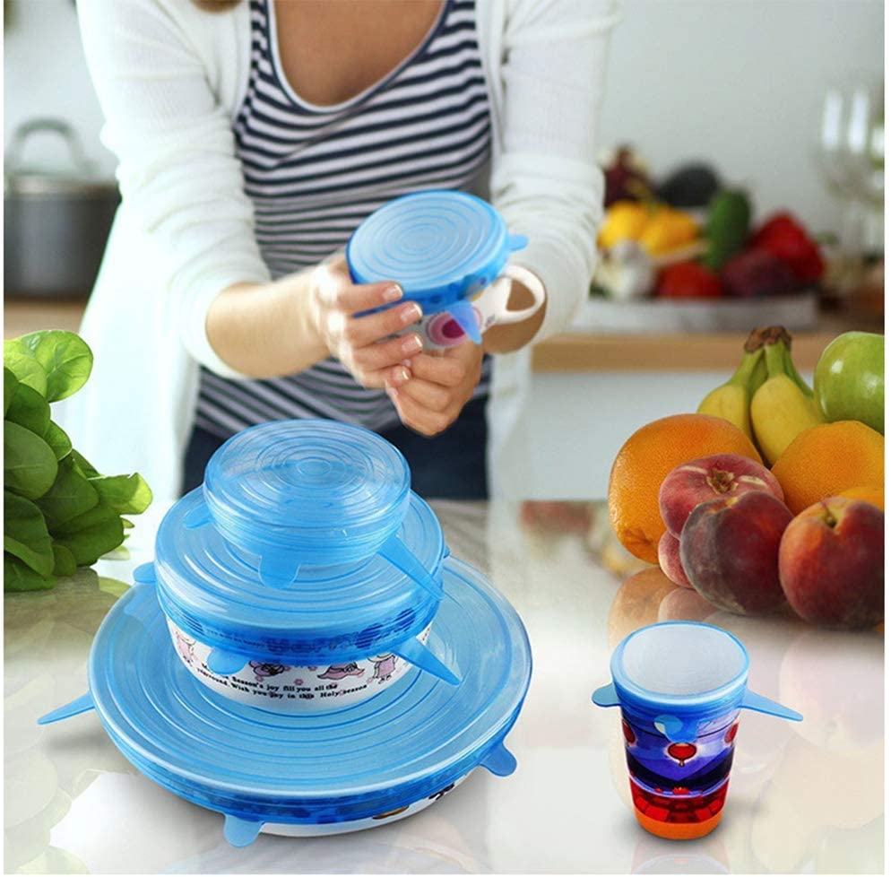 9. HONGF Silicone Stretch Lids 2