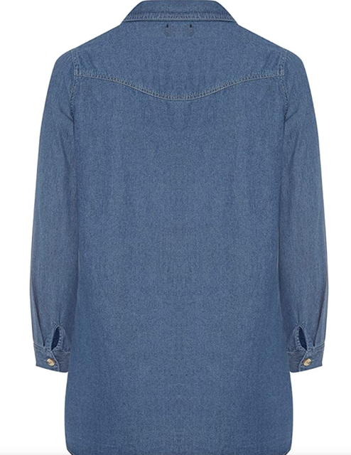 Plus Size Women's Denim Shirt 3