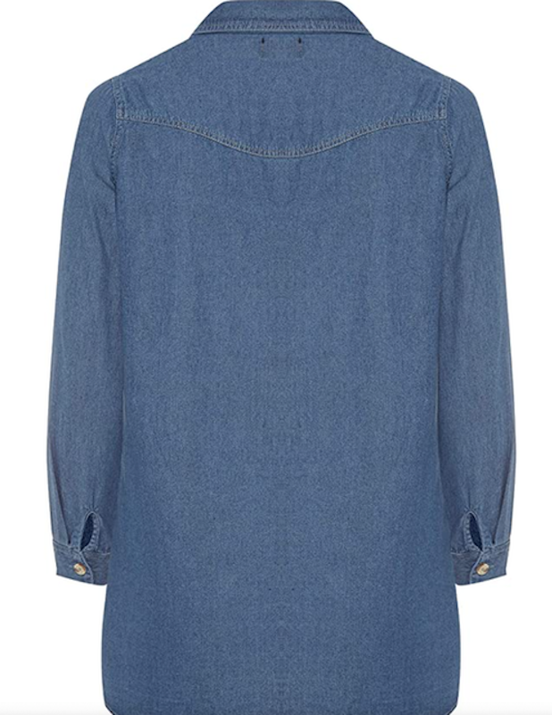 Plus Size Women's Denim Shirt 3