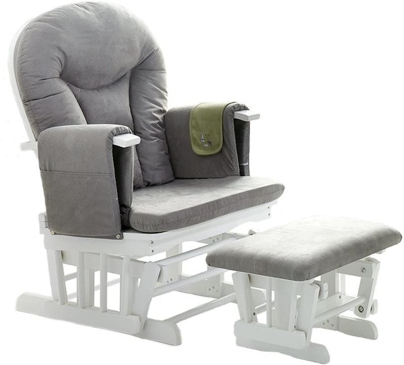 Reclining Glider Nursing Chair & Stool 1