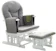 Obaby Reclining Glider Nursing Chair & Stool 1