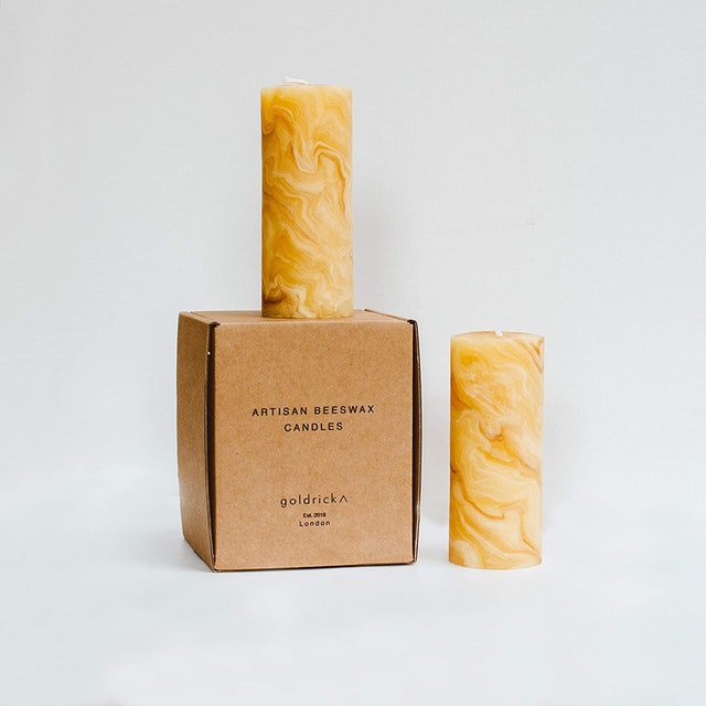 9. Goldrick Marble Pillar Candle 1