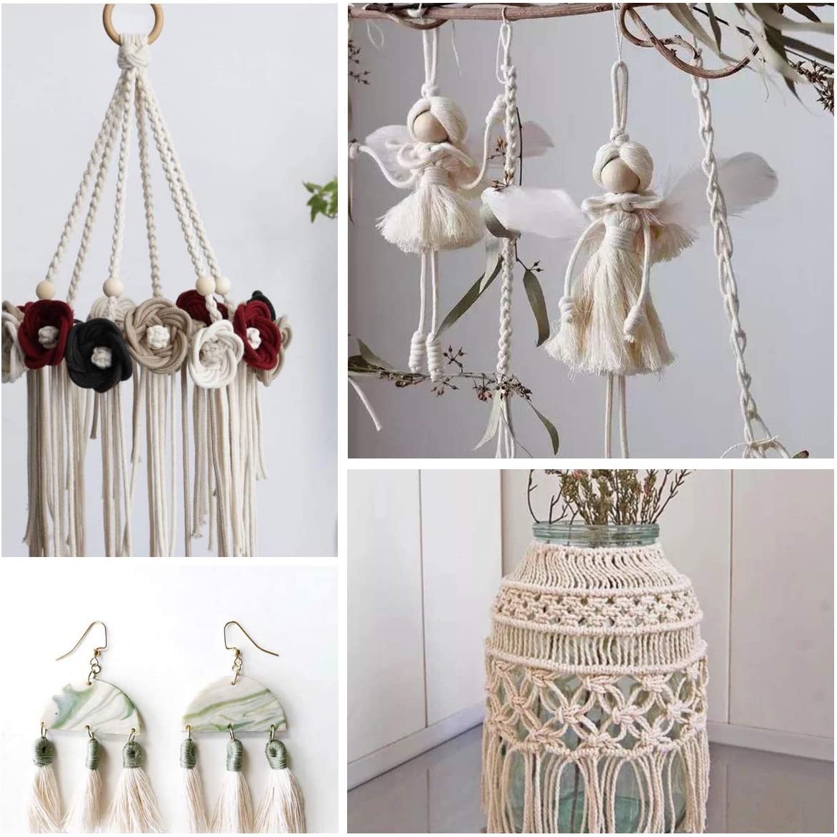 Natural Macrame Cord DIY Project Kit 2