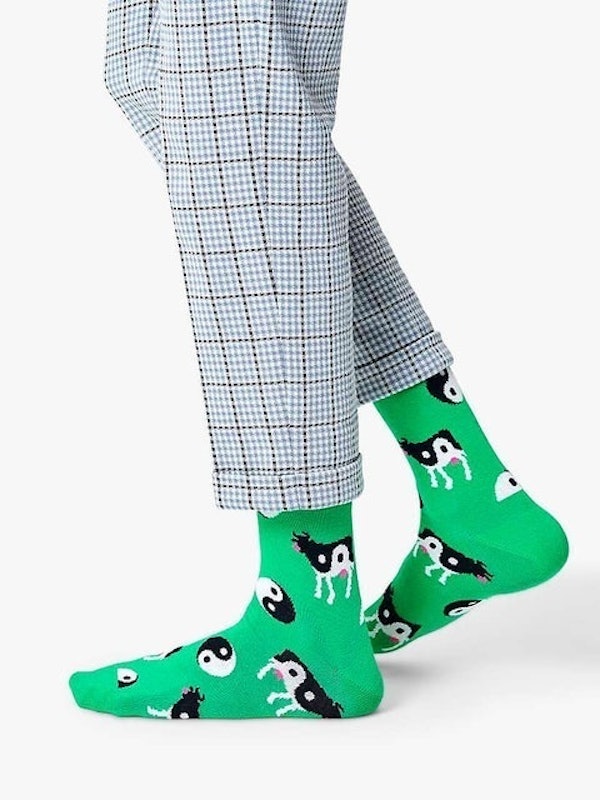 Yin Yang Cow Socks 2