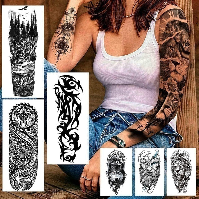 Extra Large Full Sleeve Temporary Tattoos 2
