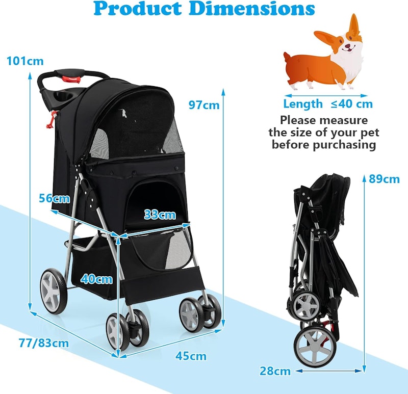 Folding Pet Stroller 4
