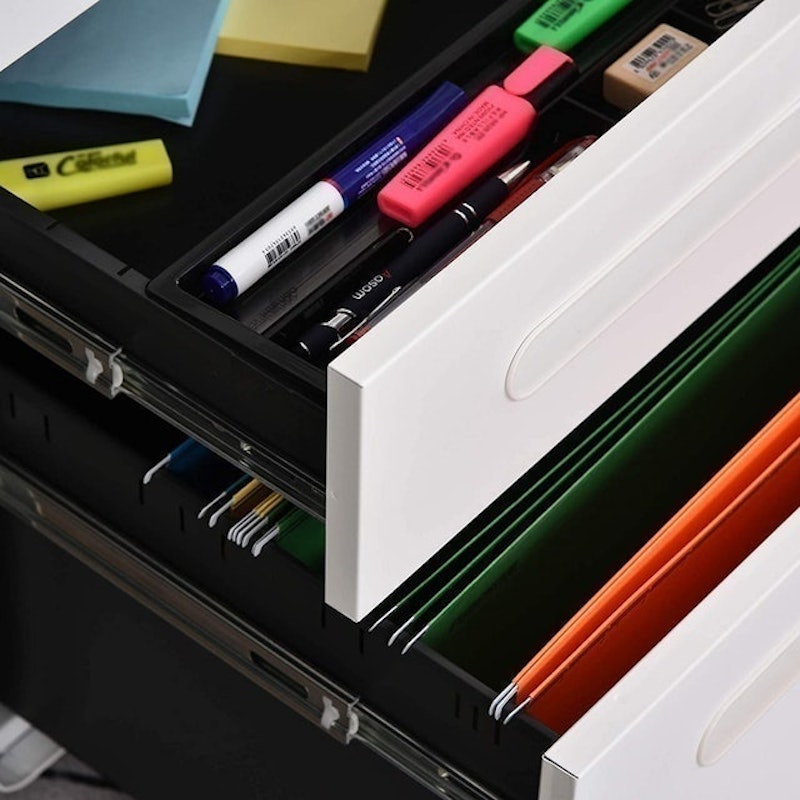 Fully Assembled 3-Drawer Mobile File Cabinet 2