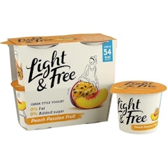 Greek-Style Peach and Passion Fruit Yogurt
