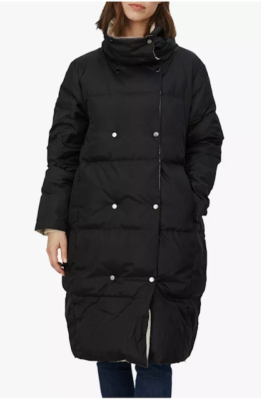 Copenhagen Tilda Down Filled Coat, Black/Pumice 1