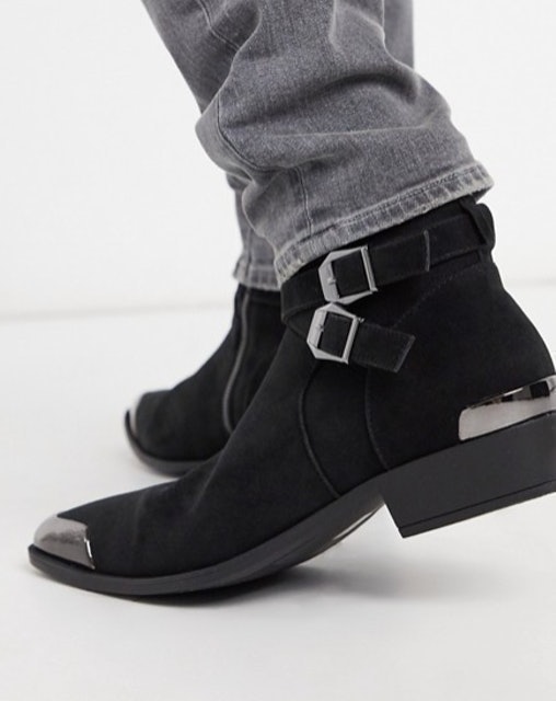 Cuban Heel Western Chelsea Boots 1