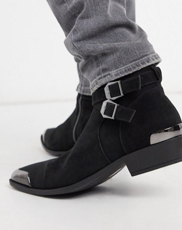Cuban Heel Western Chelsea Boots 1