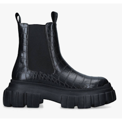 KG Tally Croc Effect Vegan Chunky Chelsea Boots