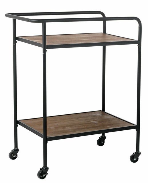 Metal and Wood Tea Trolley 1