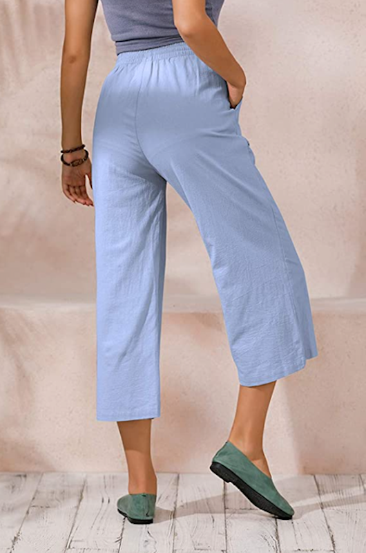 Cotton Cropped Trousers 2