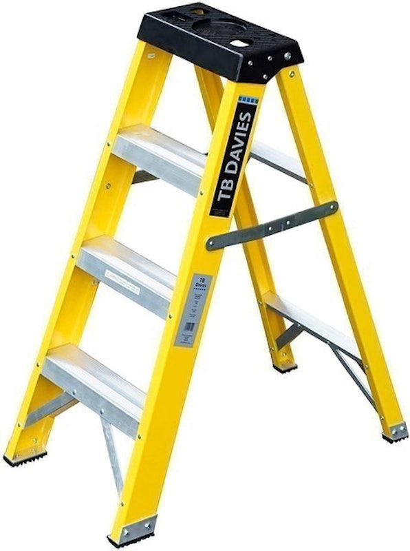 Heavy-Duty Fibreglass Swingback Step Ladder 1
