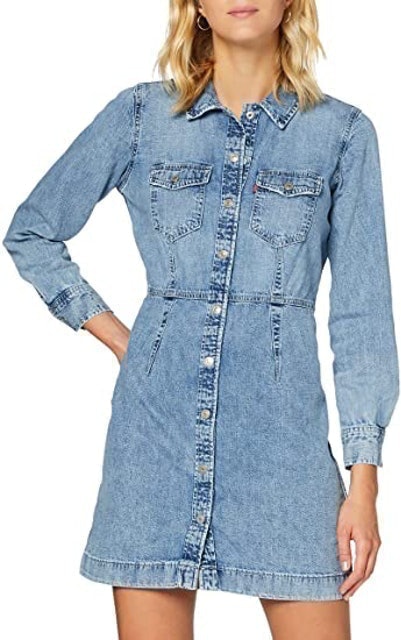 Levis denim dress outlet uk