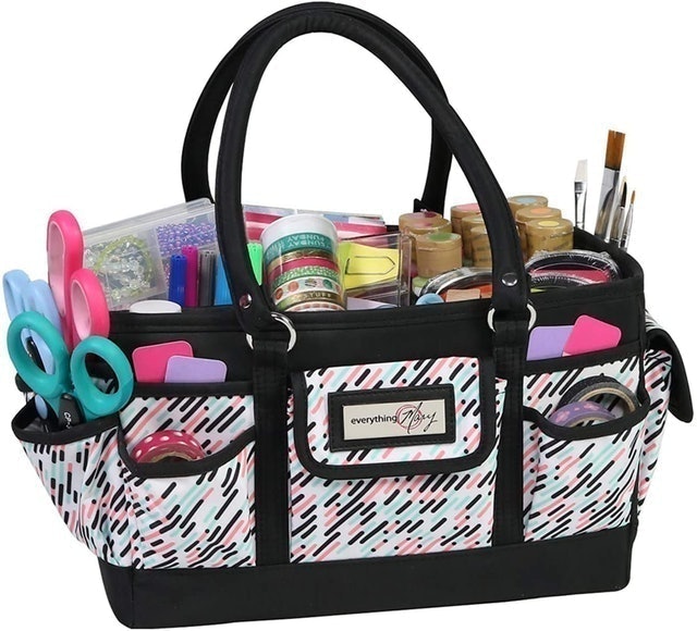 Craft caddy 2024 tote bag organizer