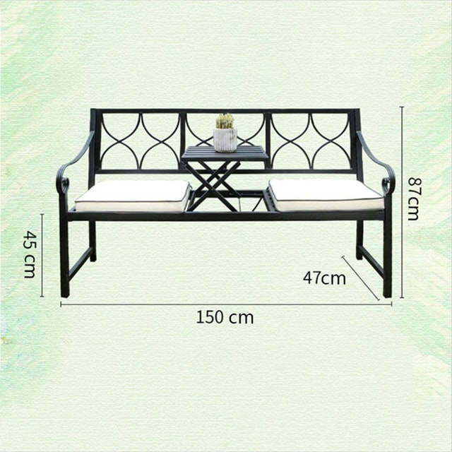 Cast Iron Garden Bench 2