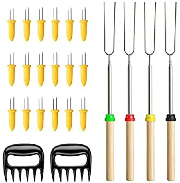 Barbecue Forks Set with Meat Claws 1