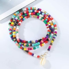 Boho Layered Beaded Necklace