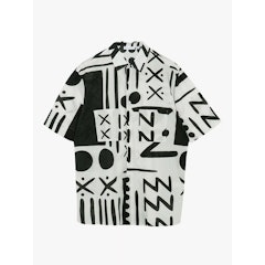 Abstract Print Short Sleeve Shirt