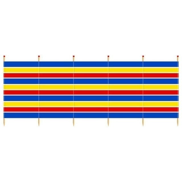 6 Pole Tall Traditional Windbreak 1