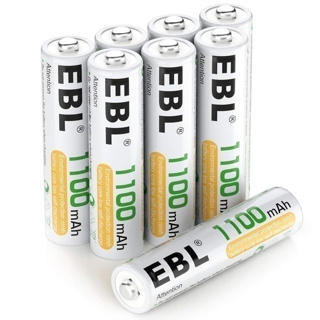 AAA Rechargeable Batteries 1,100mAh 1