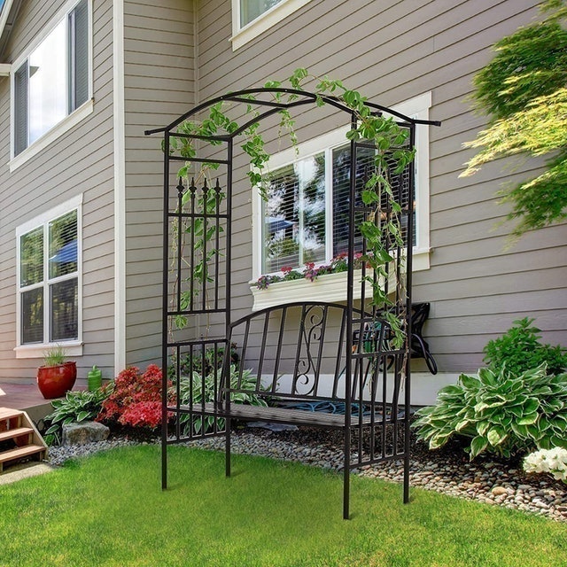 Garden Arbour With Bench 3