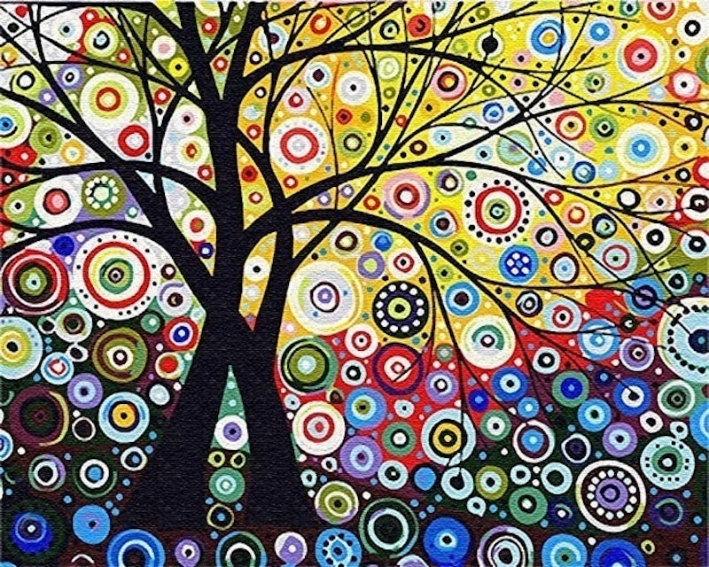 Love Tree Paint by Numbers 1