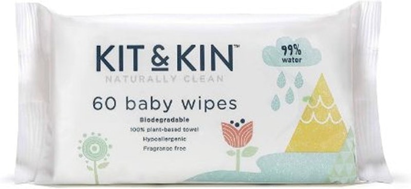 9. Kit & Kin Biodegradable Baby Wipes 1