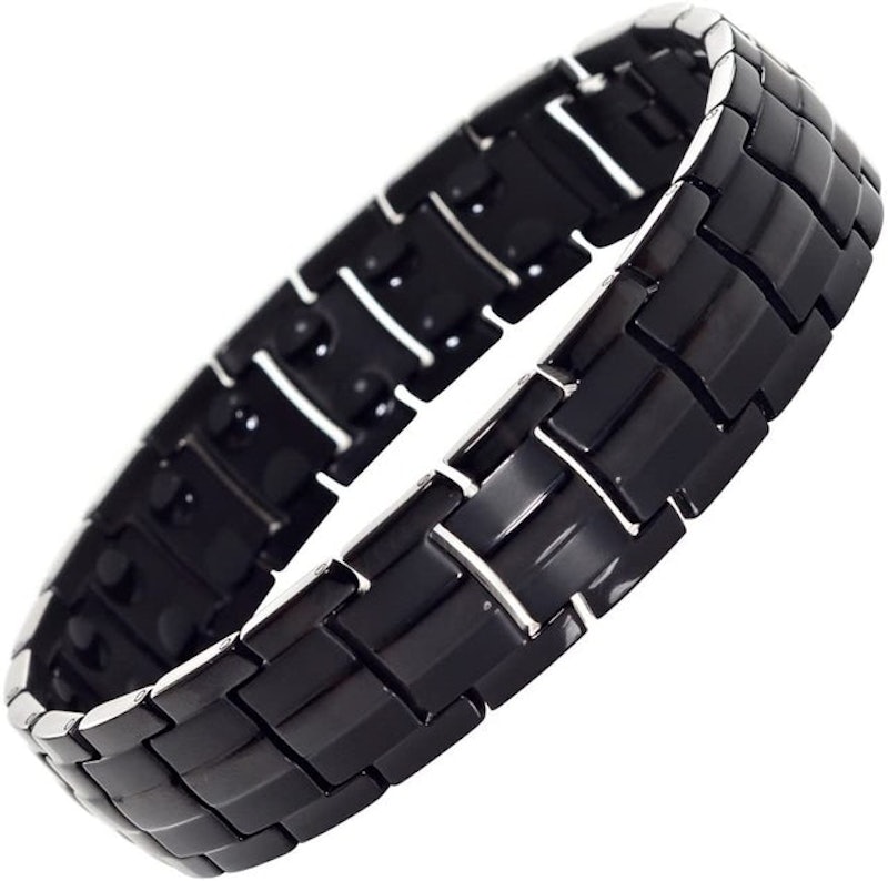 Black Titanium Magnetic Pain Relief Therapy Bracelet 1