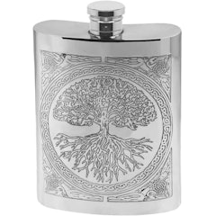 1. English Pewter Company Tree of Life Hip Flask