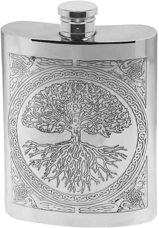 1. English Pewter Company Tree of Life Hip Flask 1