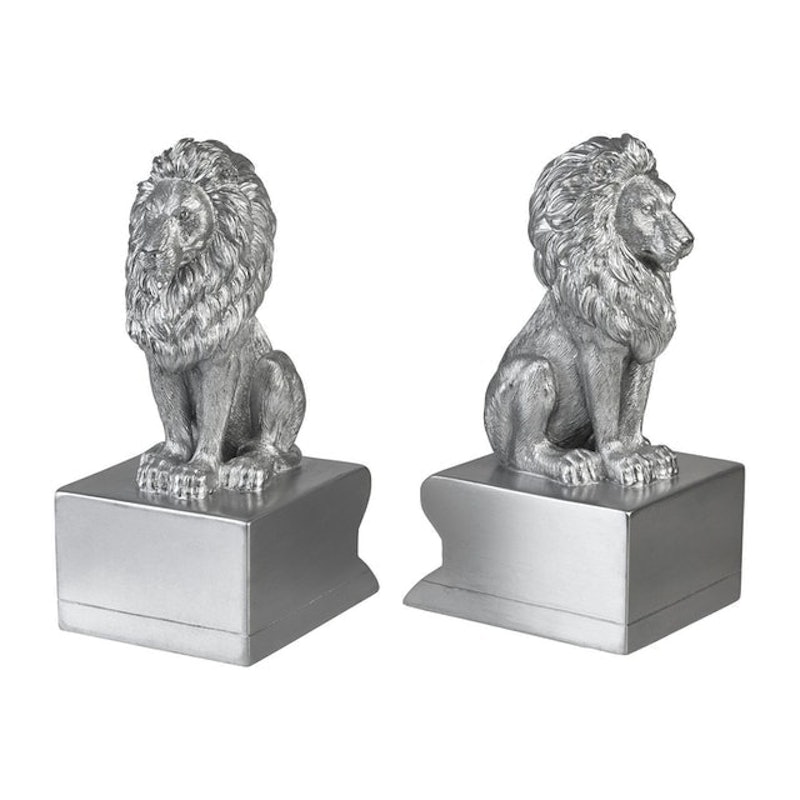 Living Luxe Lion Bookends 1