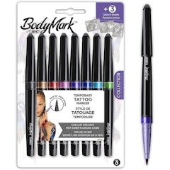 BodyMark Temporary Tattoo Markers and Stencil Sheets