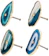 Mogokoyo Natural Agate Knobs Set 1